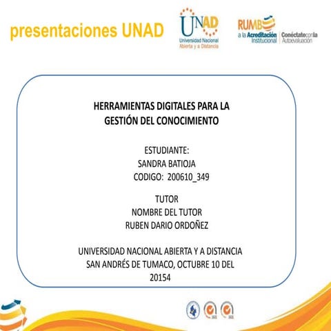 Herramientas digitales para la gestión rss sandra