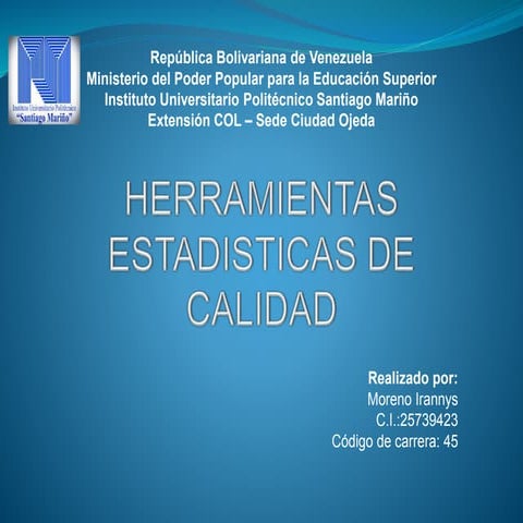 Herramientas estadísticas de calidad