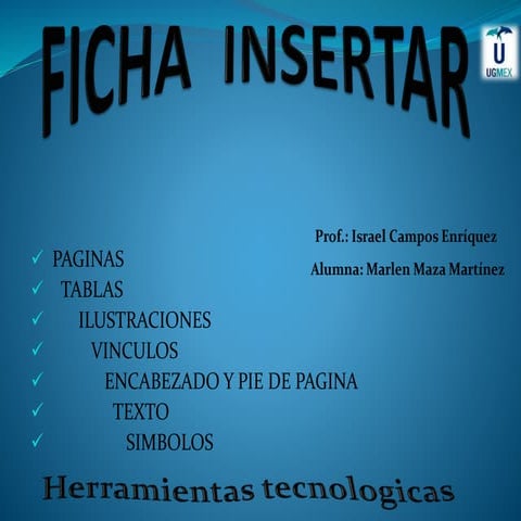 Herramientas insertar