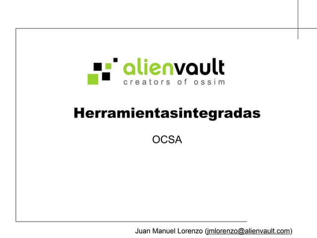 Herramientas Integradas en OSSIM