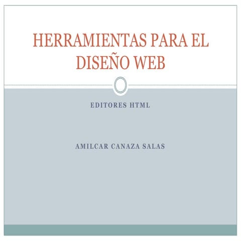 Herramientas para el diseño web