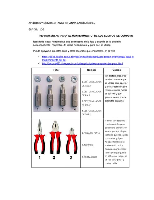 Herramientas para el mantenimiento del pc