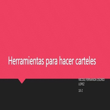 Herramientas para hacer carteles 