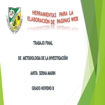 Herramientas para  paginas web