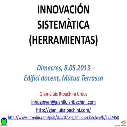 Herramientas para resolver en innovación sistemática