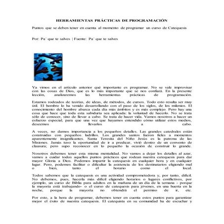 Herramientas prácticas de programación