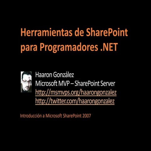 Herramientas SharePoint para programadores .NET