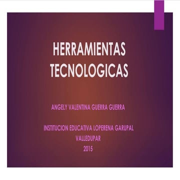 Herramientas tecnologicas