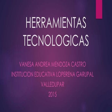 Herramientas tecnologicas