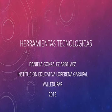 Herramientas tecnologicas