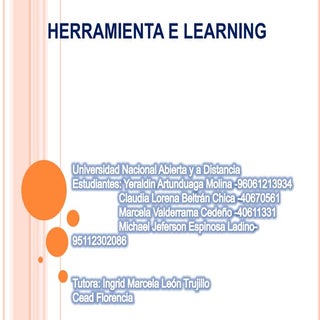Herramientas telematicas e learning 1