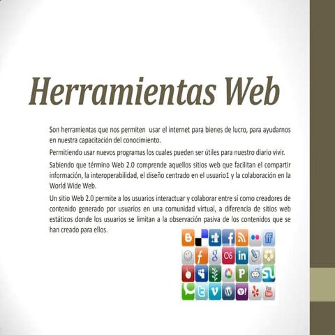 Herramientas web