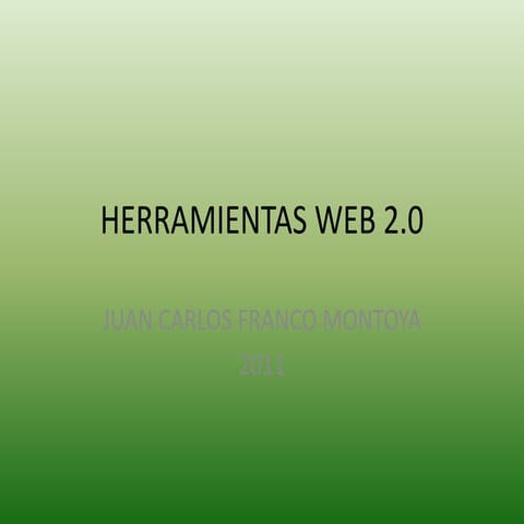 Herramientas web 2.0