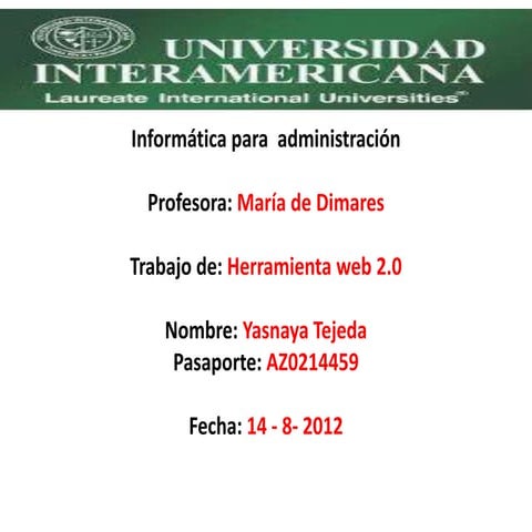 Herramientas web 2.0