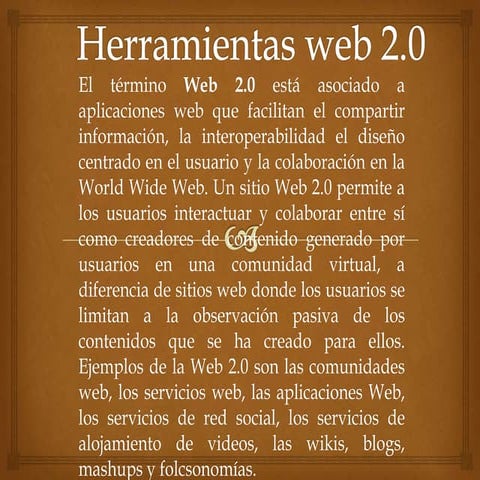 Herramientas web 2