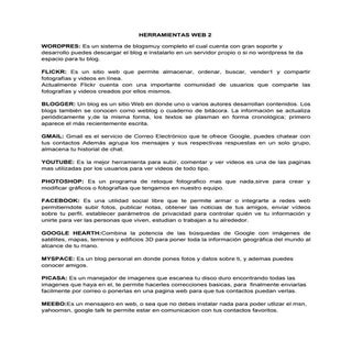 HERRAMIENTAS WEB 2 