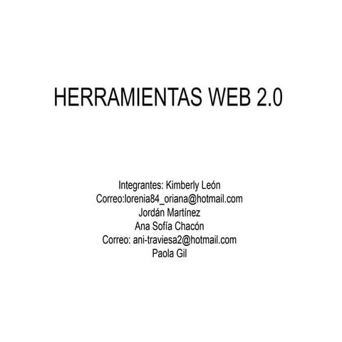 Herramientas web 2
