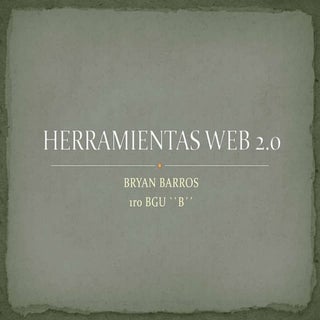 Herramientas web 2.0