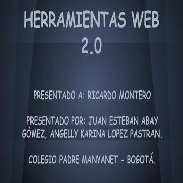 Herramientas web 2.0......