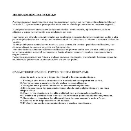 Herramientas web 2.0