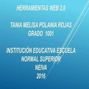 Herramientas web 2