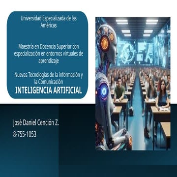 La inteligencia Artificial y su papel en la educación | PPTX