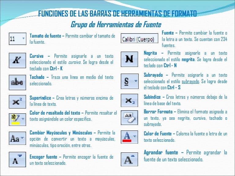 Herramientas word 2007 formato