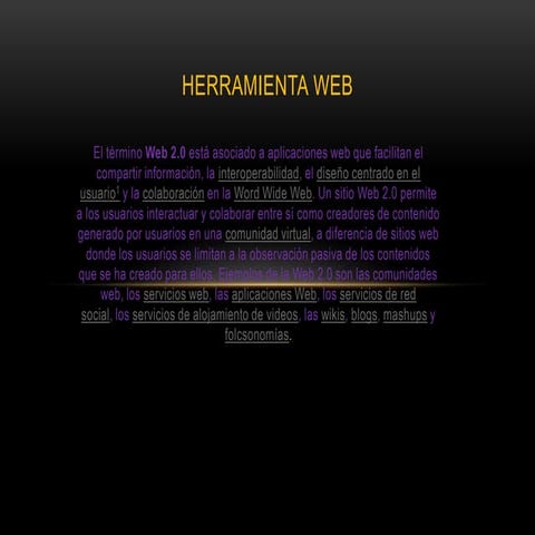 Herramienta web