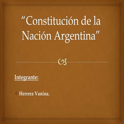 Constitución de la Nación Argentina.