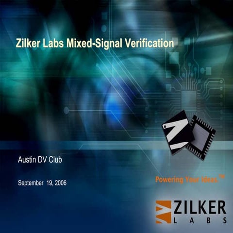 Zilker Labs Mixed-Signal Verification