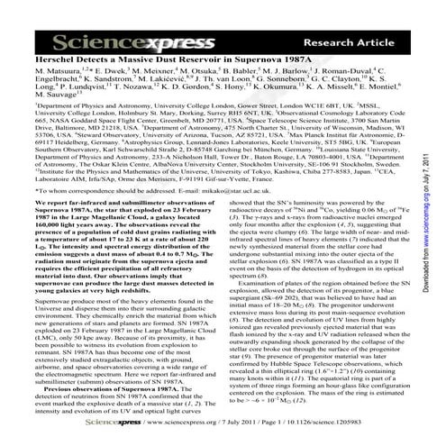 Herschel detect dust