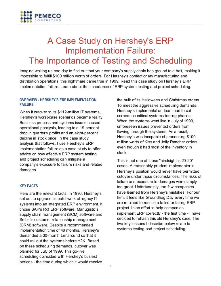 Hershey erp case study pdf picture