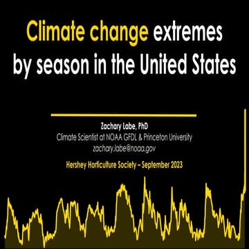 Climate change extremes by season in the United States