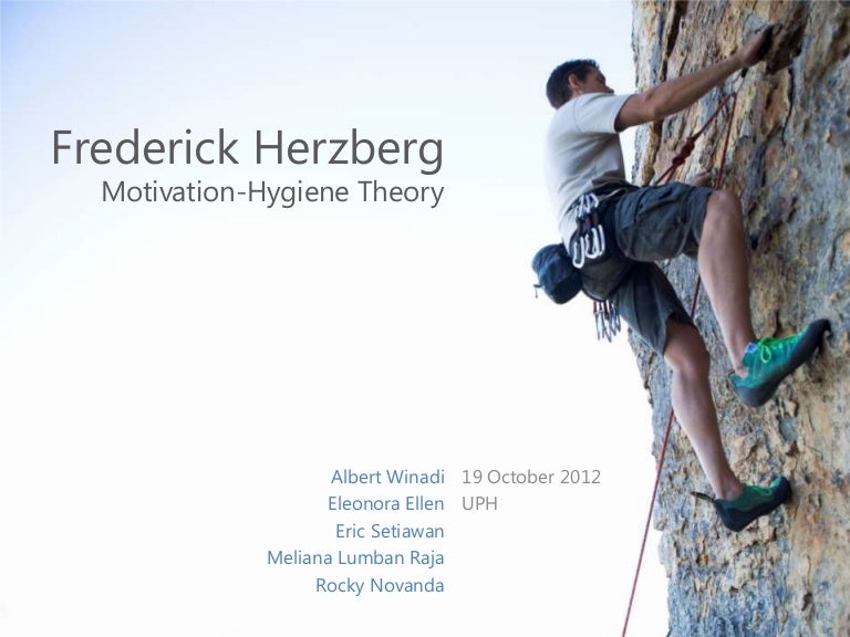 Frederick Herzberg - Two-factor Hygiene-Motivator Theory 
