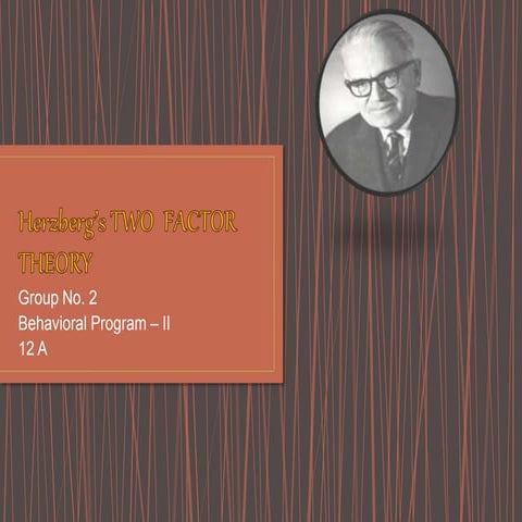 Herzberg’s two  factor theory