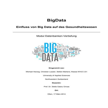 Big Data and it's impact on healthcare