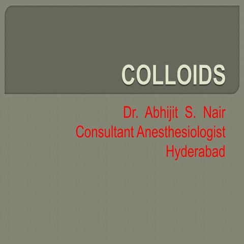 Lecture Colloids Ppt