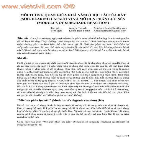 03.Hệ số nền và sức chịu tải của nền 