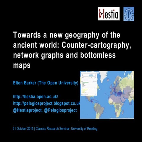 Hestia+Pelagios, University of Reading, 2015