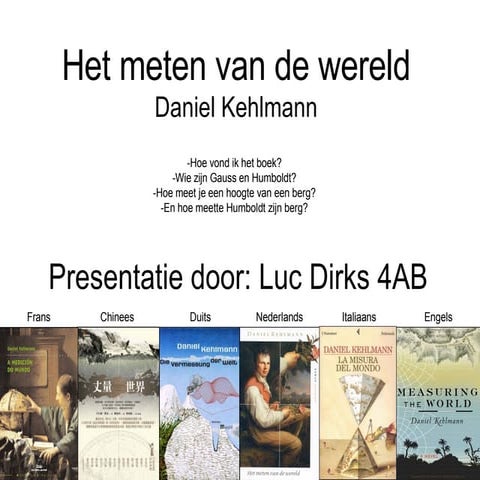 Het Meten Van De Wereld | PPT