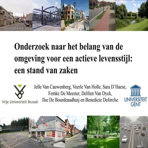 Het belang van de omgeving voor een actieve levensstijl sport-en bewegingswet...