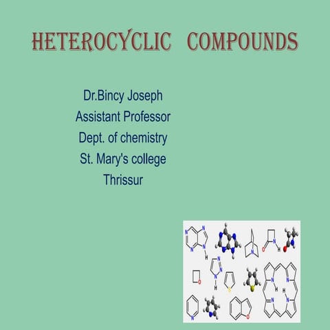 Hetercyclic compds pdf | PDF