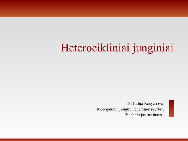 Heterociklai Praktika