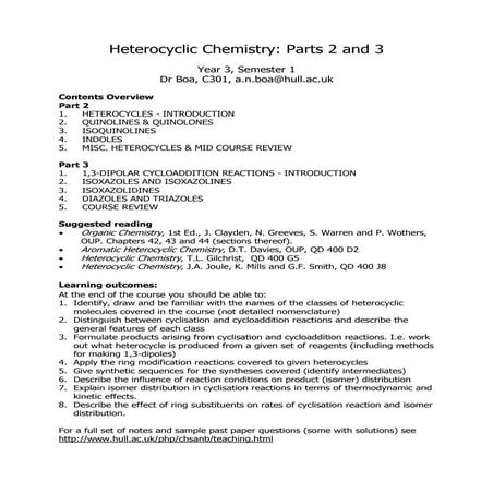 Heterocycles 2