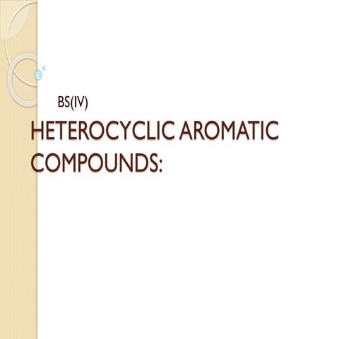Heterocyclic aromatic compounds