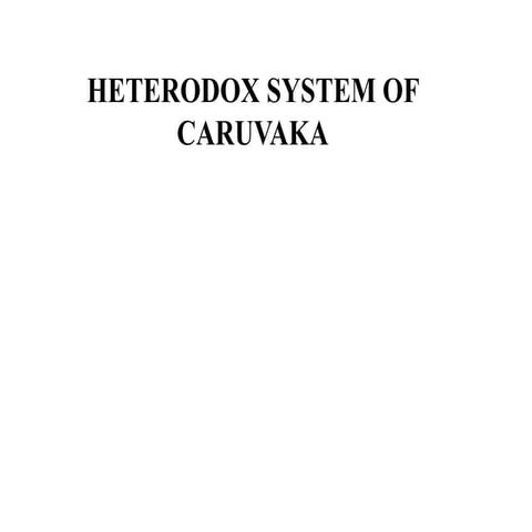 Heterodox system of caruvaka