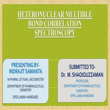 Heteronuclear Multible Bond Correlation Spectroscopy.pptx