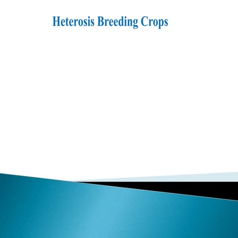 Plant Breeding Methods | PPTX