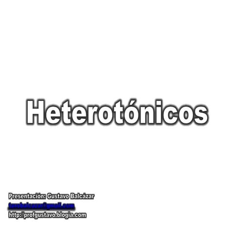 Gramàtica Heterotónicos - Heteroprosódicos