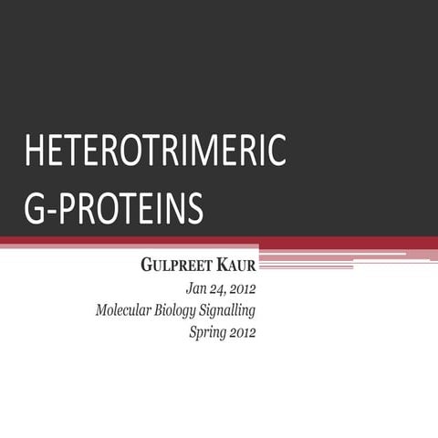 Heterotrimeric G-proteins